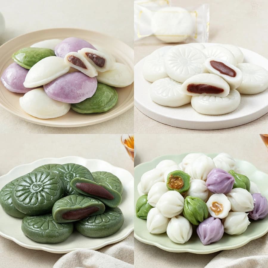 굳지 않고 쫀득한 소소미담 다색송편, 모시떡 외 10종 골라담기 (2개이상 구매가능) (업체별도 무료배송)