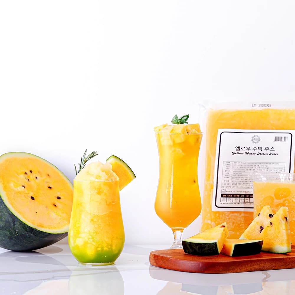 에코베라 옐로우 수박 주스 200g 24개 냉동