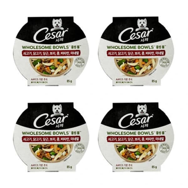 홀썸볼 소&닭&당근&보리&콩 85g x 4개 (업체별도 무료배송)