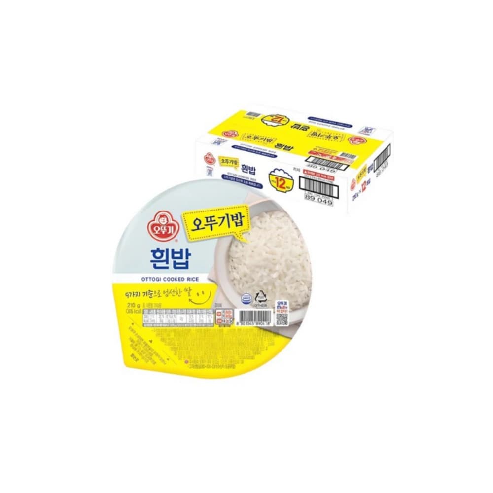 오뚜기밥 (210g*12개입) (업체별도 무료배송)