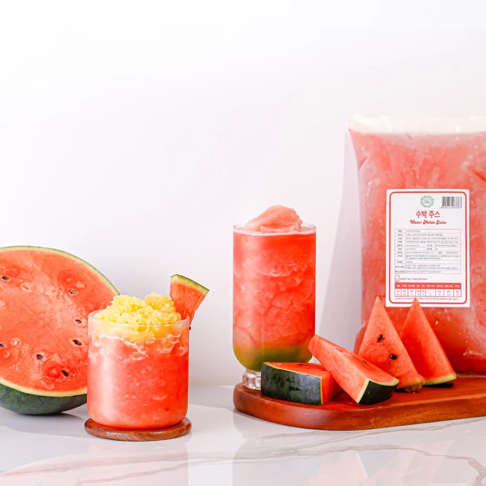 에코베라 수박 주스 1kg (냉동) x 10개 (업체별도 무료배송)