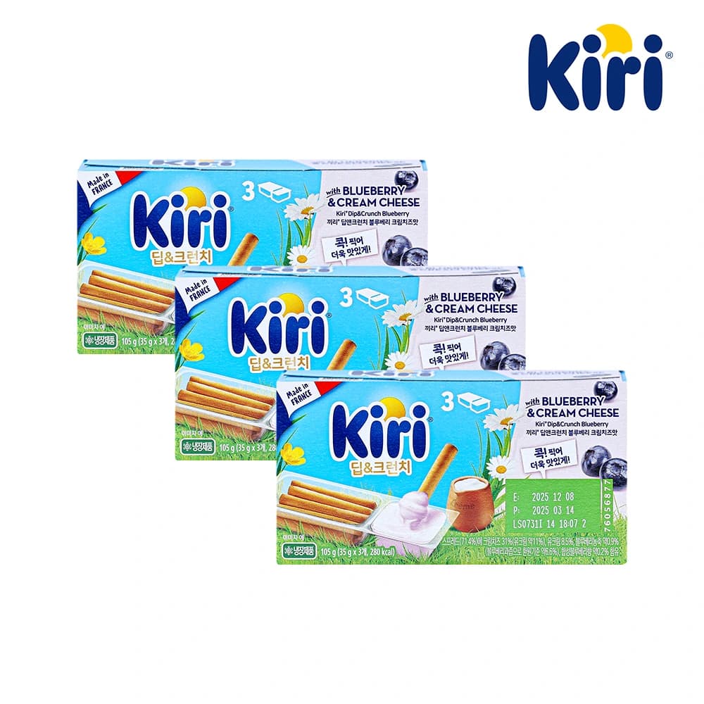 크림치즈 딥앤크런치 블루베리 105g(35g*3개입) x 3개 (업체별도 무료배송)