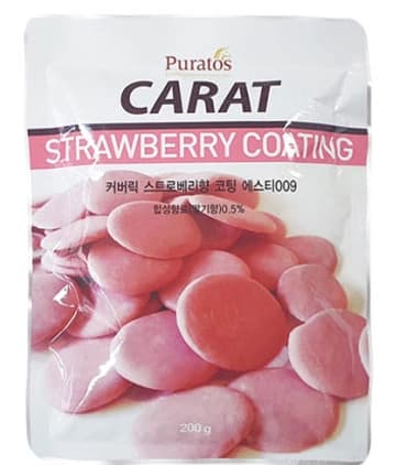 퓨라토스 커버럭스 스트로베리 초콜릿 200g 2개