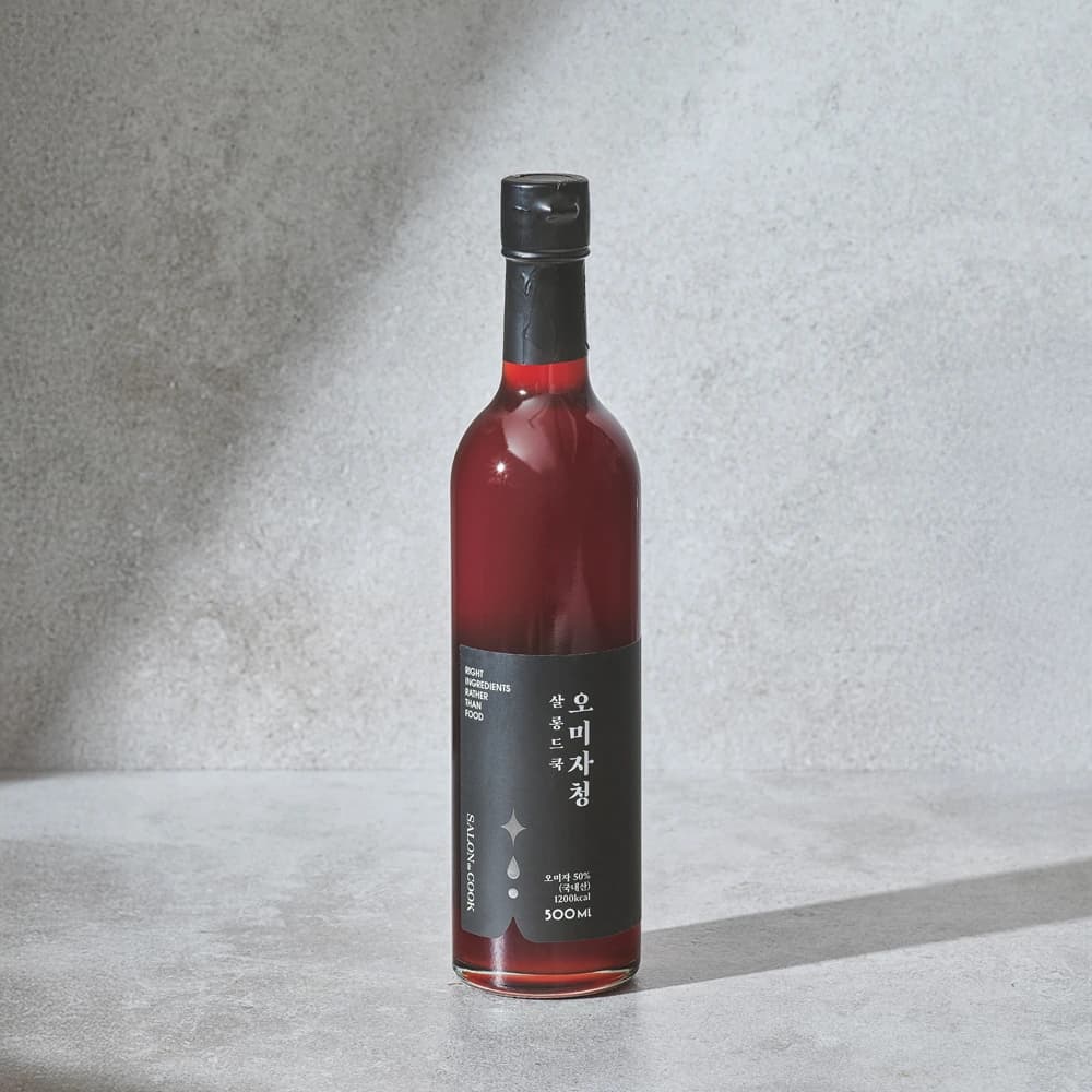 100% 오미자청 문경 오미자로 만든 과일청 500ml(업체별도 무료배송)