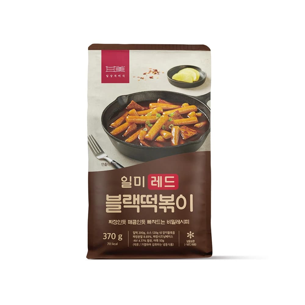 일미 레드 블랙떡볶이 416g x 3팩 (업체별도 무료배송)