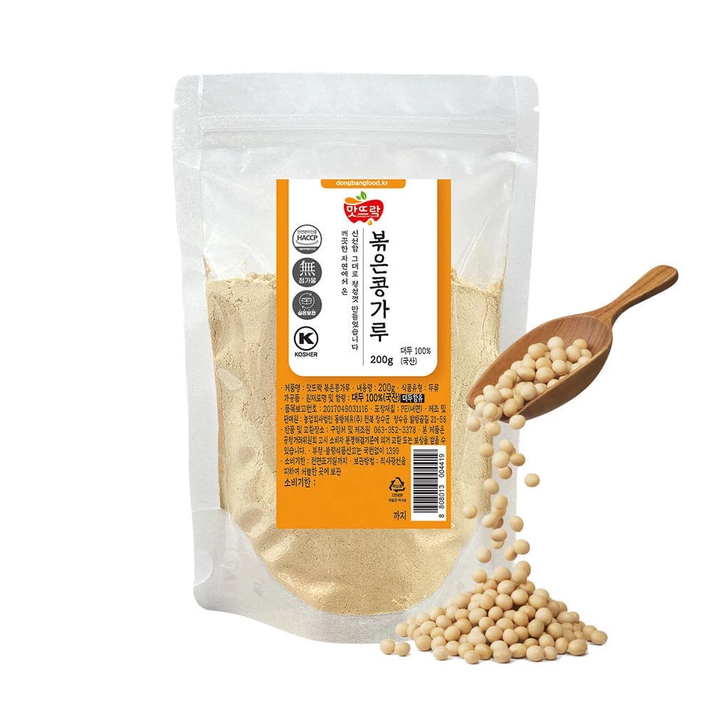 맛뜨락 국산콩 100% 볶은콩가루 200g (업체별도 무료배송)