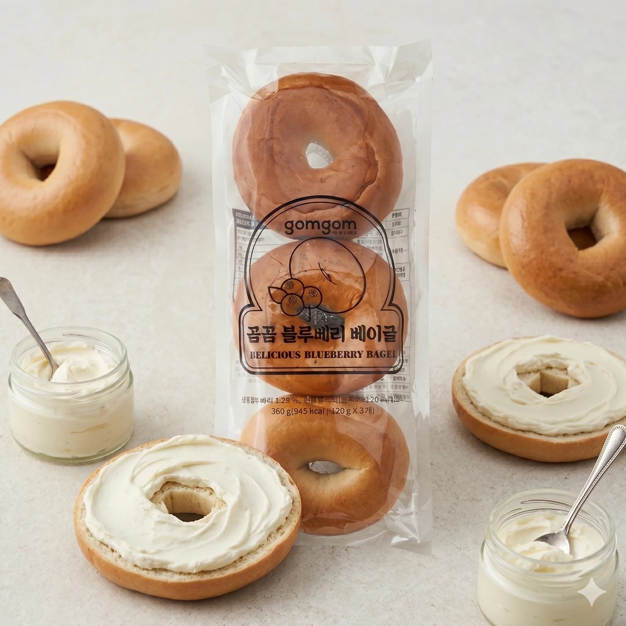 어니언베이글 360g(3입) x 8봉 (총24개입) (떠리무료배송)