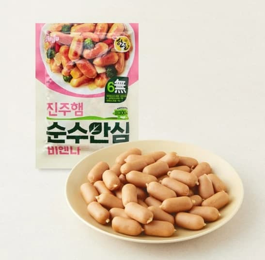 국내산 돼지고기로 만든 무항생제 순수안심비엔나 350g (5팩단위 구매가능)(떠리무료배송)
