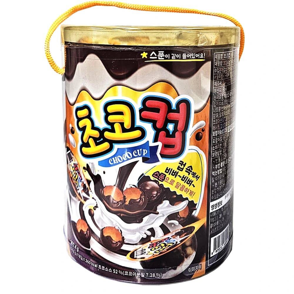 초코컵 비벼먹는 과자 스낵 302.4g (16.8g x 18입)