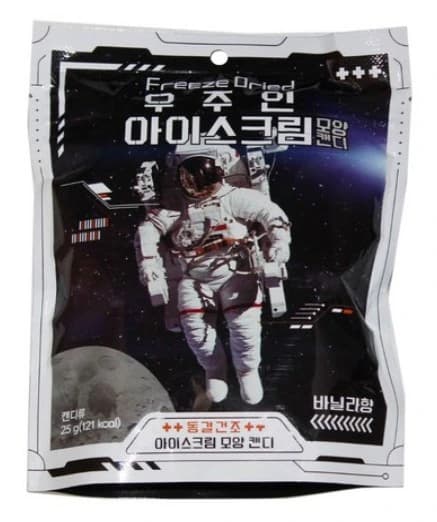 동결건조 우주인 아이스크림 모양 캔디 25g*8봉 x 2박스