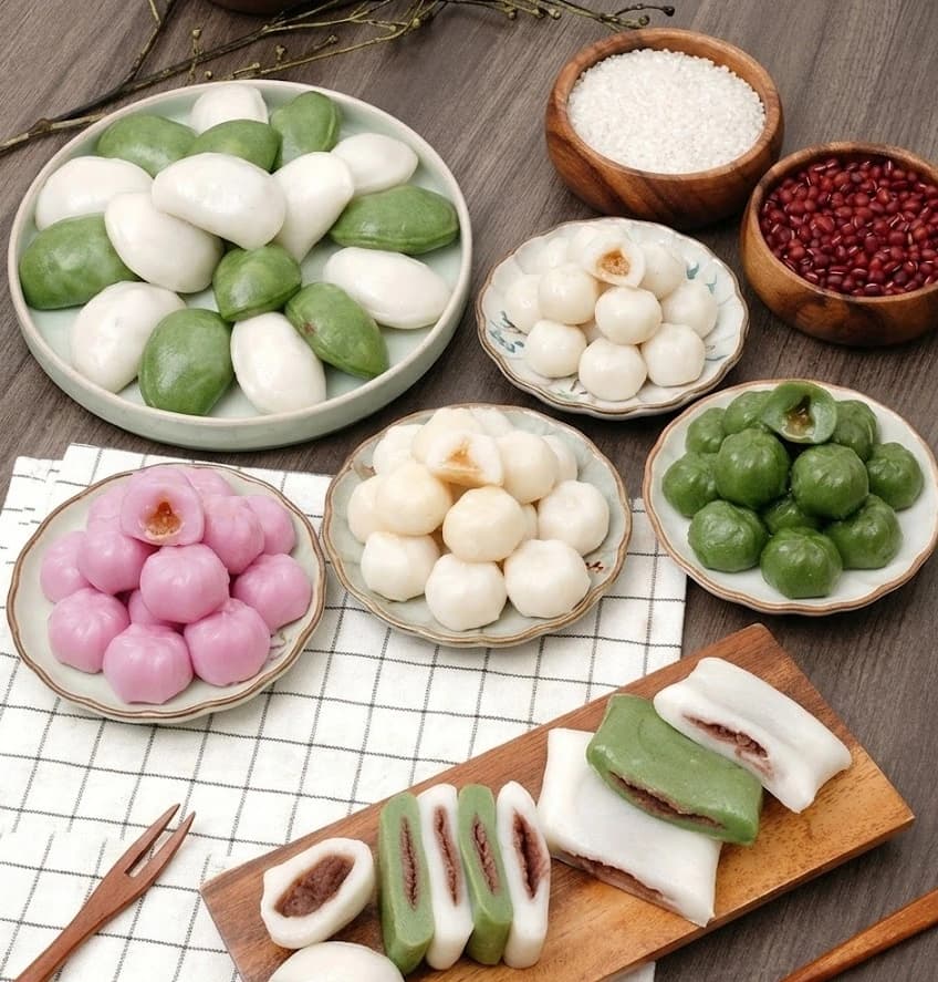멱쌀 떡 7종 (꿀떡, 바람떡, 절편) 외 다양, 총 2kg