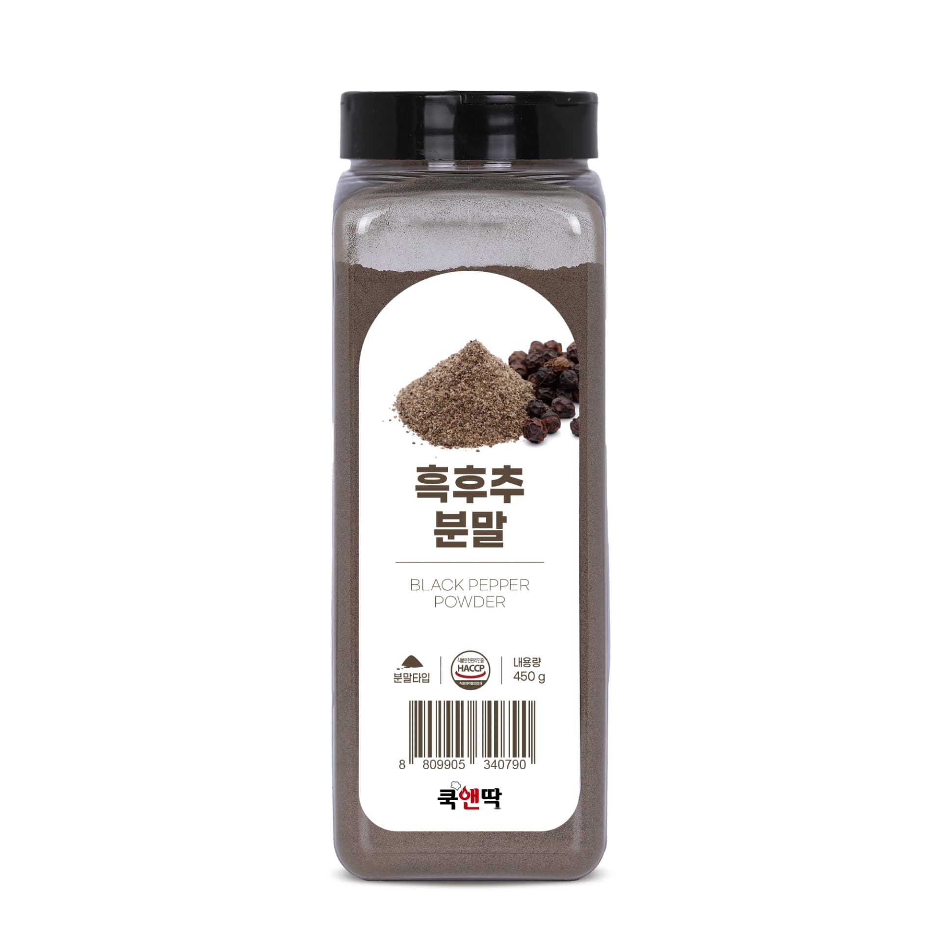 쿡앤딱 흑후추 분말 450g