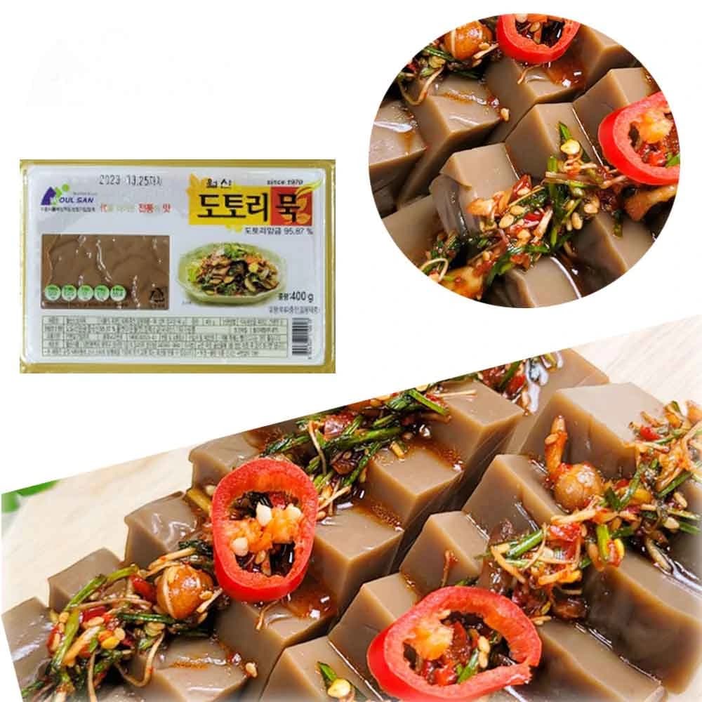 우리마을(국내생산) 도토리묵 400g X 4팩 (업체별도 무료배송)
