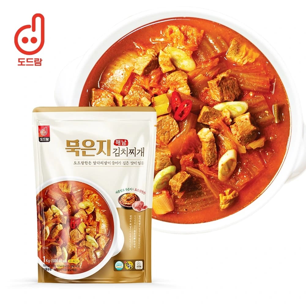 도드람한돈 앞다리살 해남묵은지 김치찌개 1kg