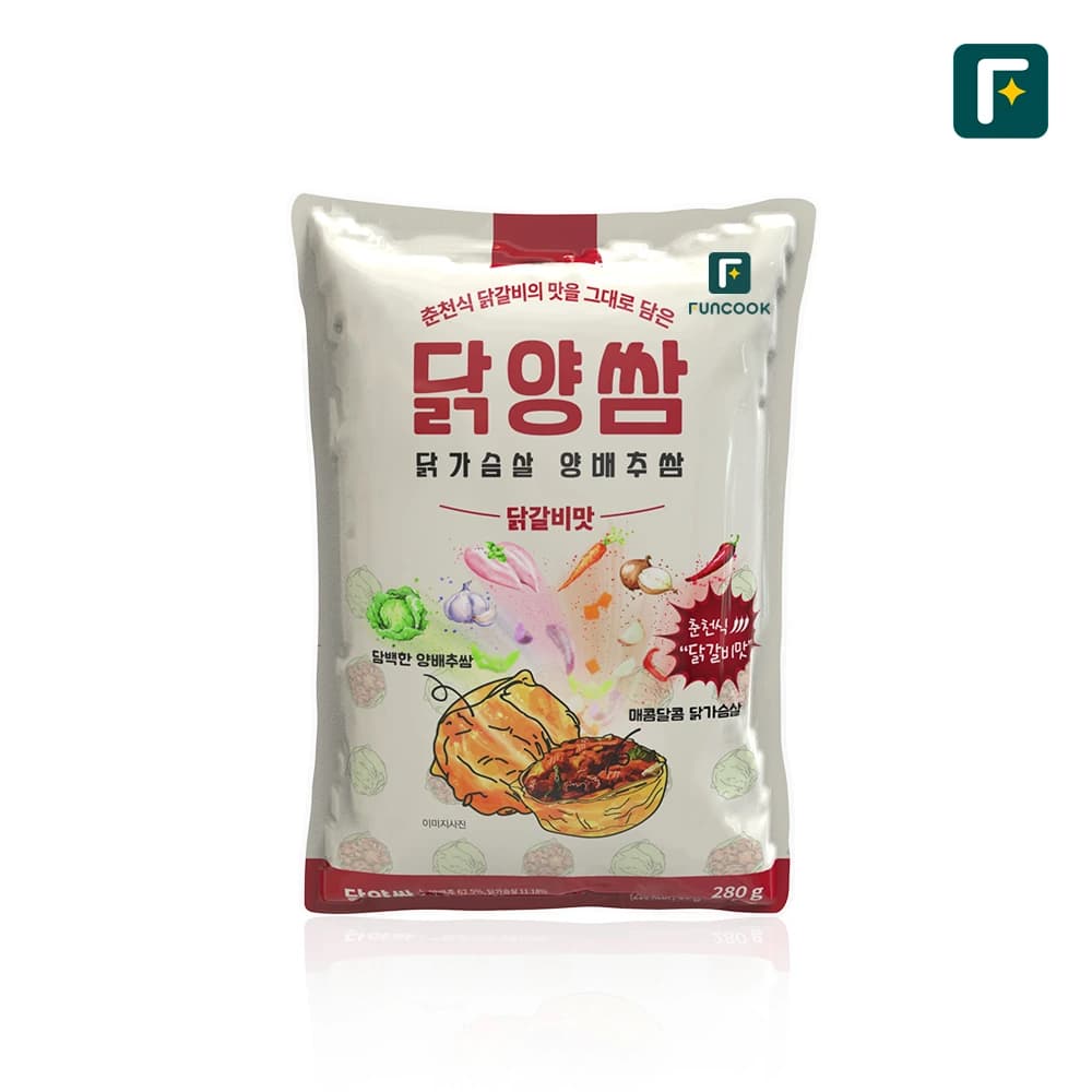 춘천식 닭갈비맛 닭양쌈 280g 1팩 5개 이상 구매 가능