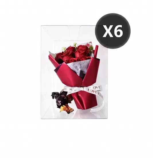 미니로즈부케 초콜릿 세트 42g x 6박스 (업체별도 무료배송)