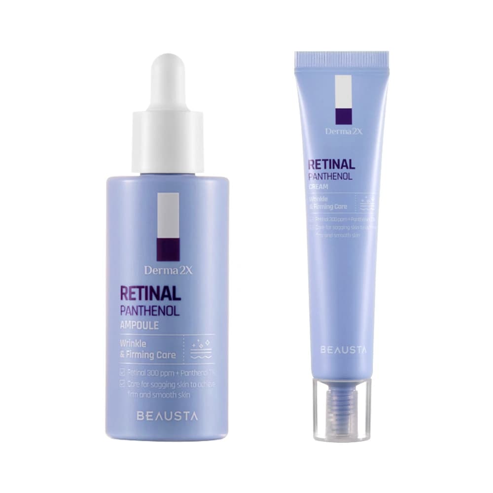 더마2x 레티날 판테놀 크림 40ml + 앰플 50ml (주름개선 기능성)(업체별도 무료배송)