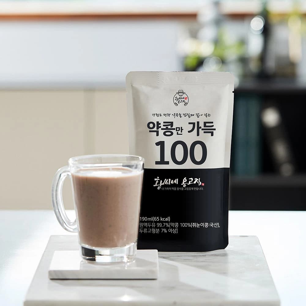 약콩만가득100 국산 평창 검은약콩두유 190ml*20입 x 1박스 (업체별도 무료배송)