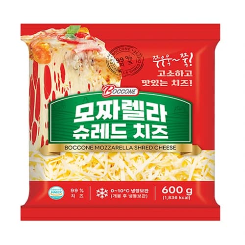 보꼬네 모짜렐라 슈레드 치즈 600g (2개이상 구매가능) (업체별도 무료배송)