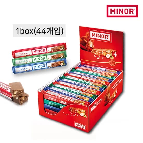 미노 오리지날 헤이즐넛 초콜릿 42g (44개 1BOX) (업체별도 무료배송)