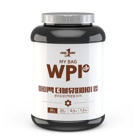 원데이뉴트리션 마이백 WPI UP 아이솔레이트 유청단백질 초코맛 1.2kg 1개