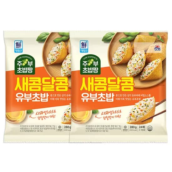사조대림 대림선 새콤달콤 유부초밥 280g 2개