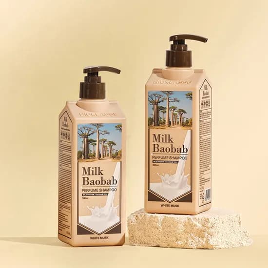 밀크바오밥 퍼퓸 샴푸 화이트머스크 500ml 2개