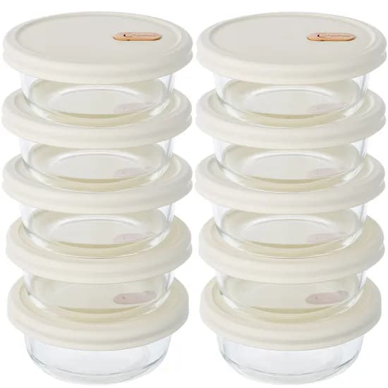 잇센스 전자렌지용 냉동밥 보관용기 소분, 360ml, 용기+뚜껑, 6개