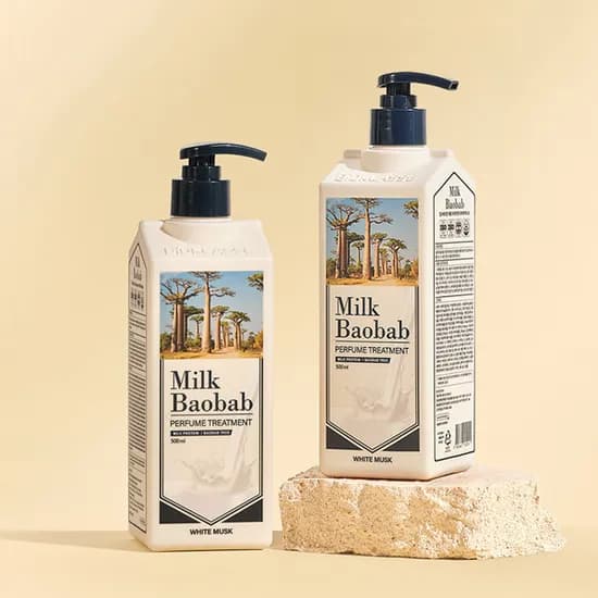 밀크바오밥 퍼퓸 트리트먼트 화이트머스크 500ml 2개