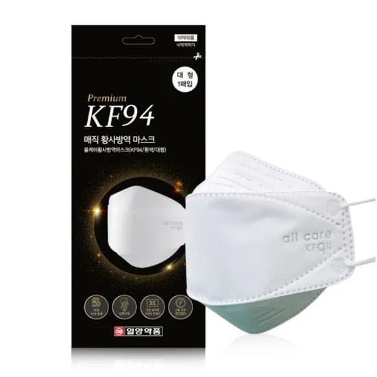 일양약품 KF-94 마스크 입체형 대형 흰색 50매