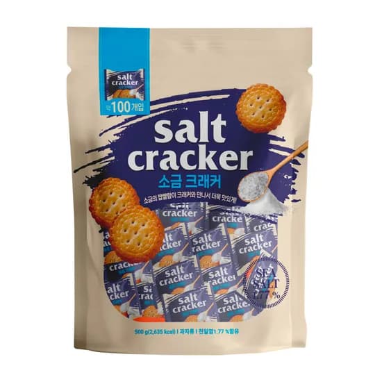 소금 크래커, 500g, 약 100개입, 1개
