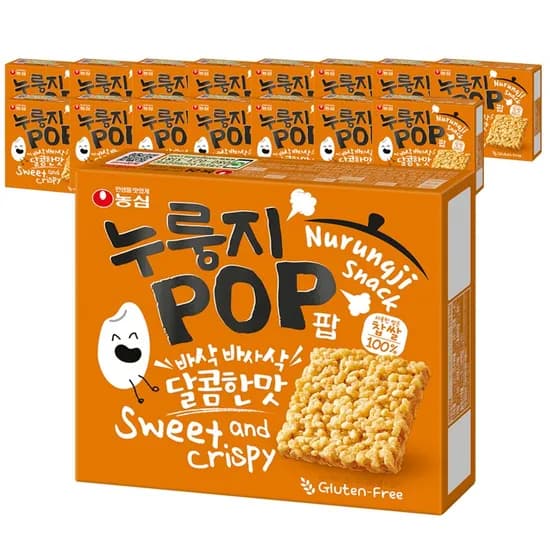 농심 누룽지팝, 142g, 16개