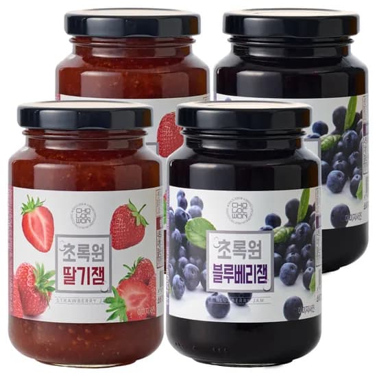 초록원 딸기잼 320g 2개 외 블루베리잼