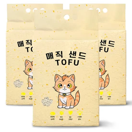메디펫 고양이 두부모래, 무향, 10L, 3개