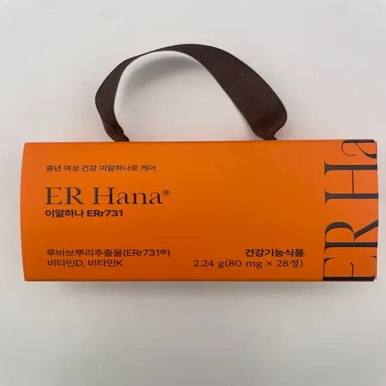 이알하나 ER Hana 여성 갱년기 영양제 80mg 28정 1개