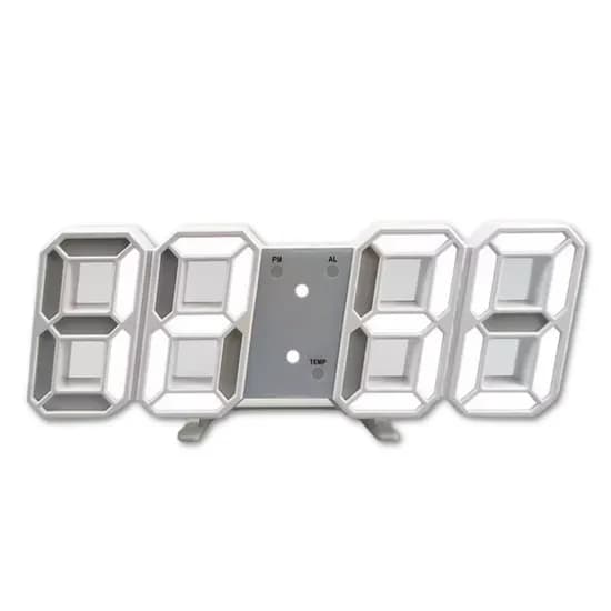 3D 디지털 LED 시계 화이트 1개 8,900원