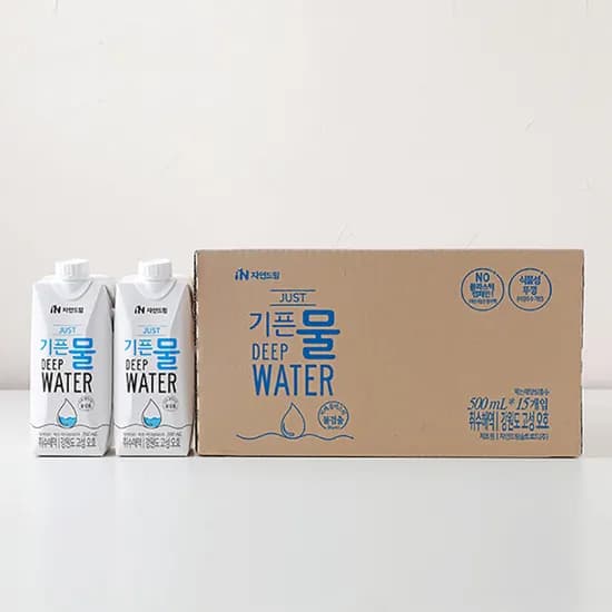 자연드림 JUST 기픈물, 500ml, 15개