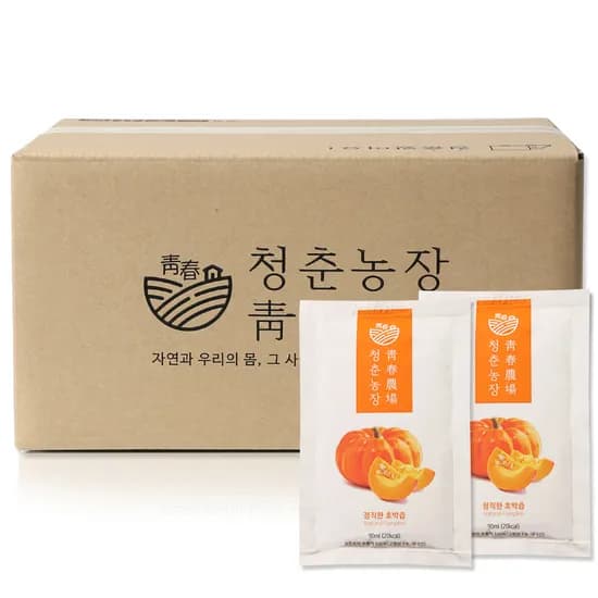 청춘농장 정직한 호박즙 90ml 60개