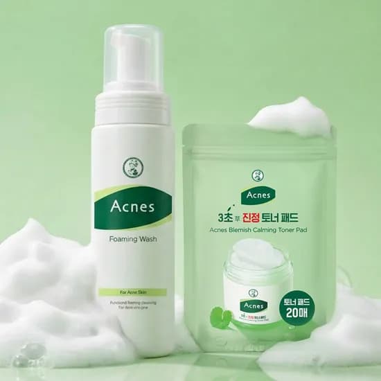 아크네스 포밍워시, 200ml, 1개 + 3초 토너패드 20매 증정