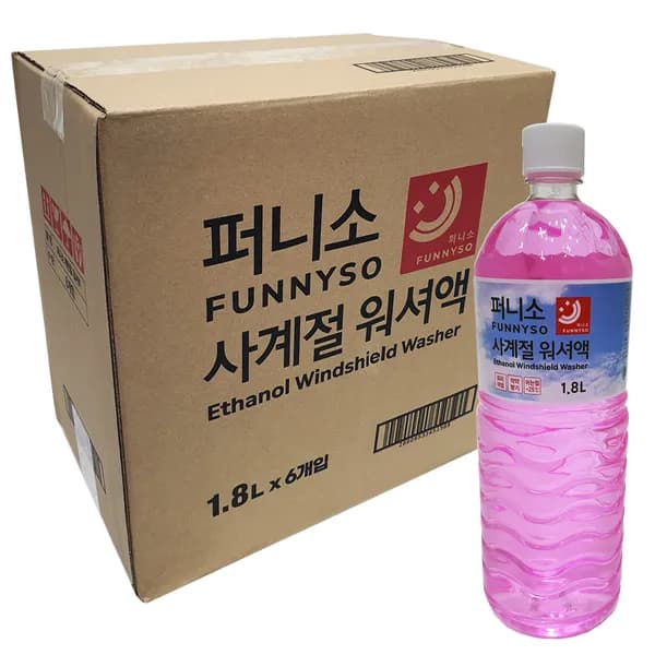 퍼니소 사계절 에탄올 워셔액 작약향기 1.8L 6개