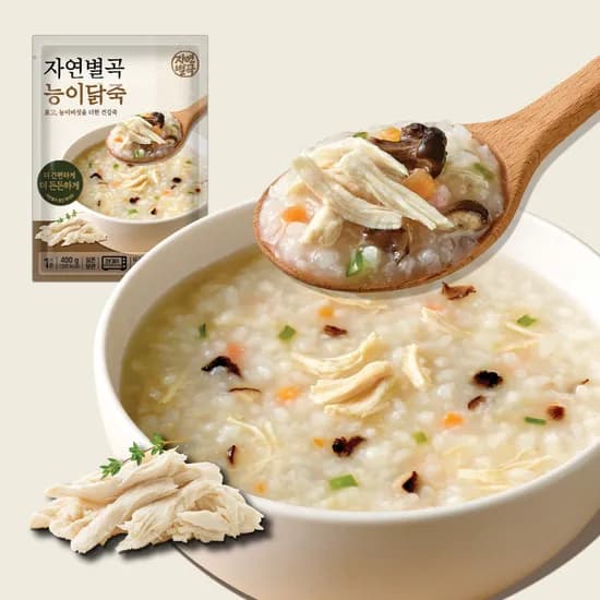 자연별곡 능이닭죽, 400g, 3개