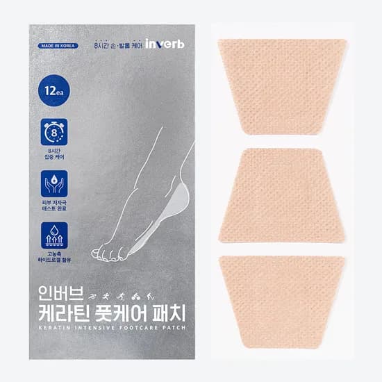 인버브 케라틴 풋케어 패치 12매입 3개