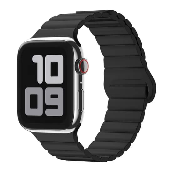 스카이 애플워치 마그네틱 실리콘 스트랩 저스트 블랙 38/40/41mm 1개