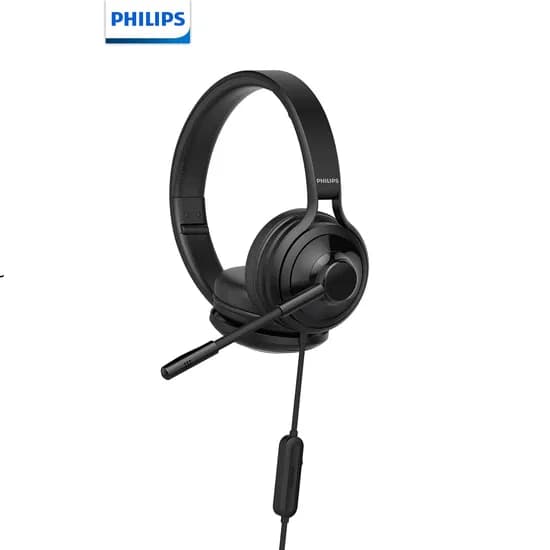 필립스 USB 헤드셋 TAH3155, 블랙, 1개