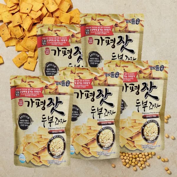 미가푸드 가평잣 두부과자 110g 5개