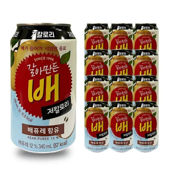 해태HTB 갈배 사이다 저칼로리 355ml 24개