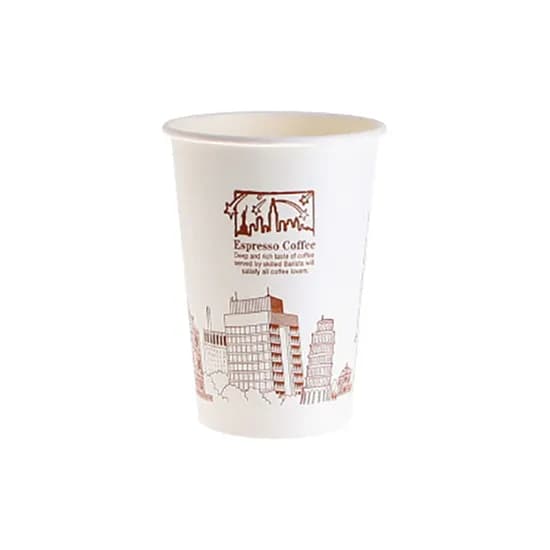 뉴욕 화이트 테이크아웃 인쇄 종이컵, 13oz, 100개