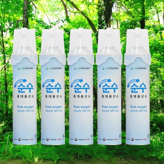 순수 휴대용 산소캔 816ml 5개