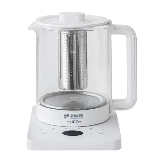 키친아트 허브 올 화이트 유리티포트, 화이트, 1.8L, 1개