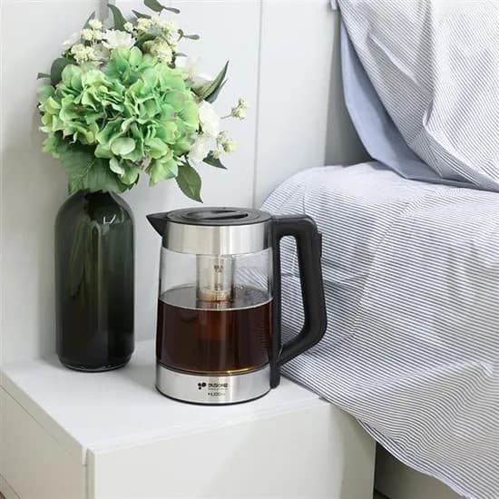 키친아트 스텐 내열 유리 커피 포트 무선 주전자, KAEP-1190NK, 1.8L, 1개